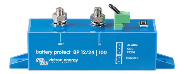 Victron Battery Protect 12/24V 100A with M8 input and output terminals and 7-segment display