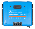 Front view of BlueSolar MPPT 250/70 solar charge controller showing interface and terminals