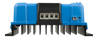 Bottom view of the solar charge controller showing cooling fins and terminal access