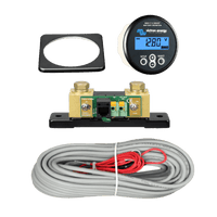 Complete BMV-712 kit including battery monitor, 500A shunt, square bezel, and connecting cables