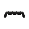 Black ABS protective cover for Victron 600A busbar showing cable entry cutouts