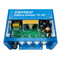 Internal circuit board view of battery charger with three DC output mounting studs