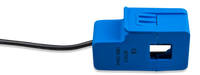 Side view of the current transformer clamp showing the secure locking latch