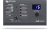 Front panel of Victron Digital Multi Control with LED status indicators, rotary knob and digital display
