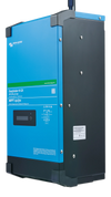 Left side of Victron EasySolar-II GX inverter charger featuring product identification and serial labels