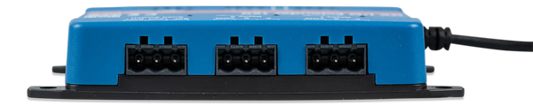 Rear view of Victron GX IO-Extender 150 with relay and solid state switch terminals