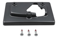 Angled top-down view of the black plastic wall mount frame for GX Touch 50
