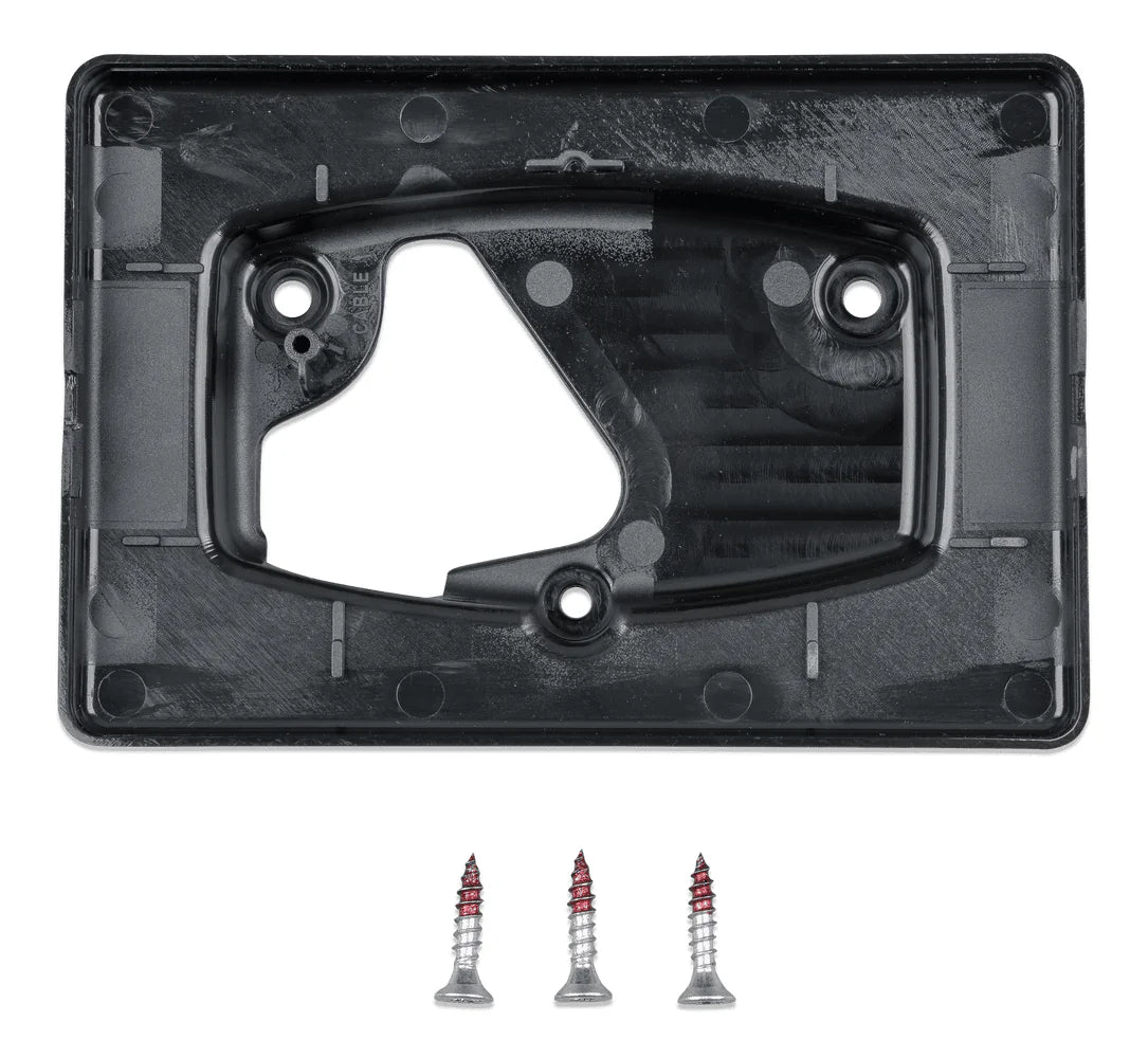Rear view of the GX Touch 50 wall mount showing internal clips and structural ribs