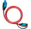 Red and black 2m extension cable with blue quick-connect terminals for Victron IP65 chargers
