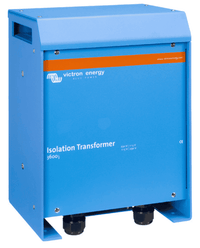 Blue Victron isolation transformer 3600W with aluminium enclosure and cable glands
