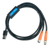 Victron LiNGST Lithium NG Service Tool cable with USB-A and dual M8 connectors
