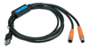 Close-up of M8 male and female circular connectors on the service tool cable