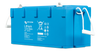 Angled side view of Victron Smart NG battery showing integrated carry handle and blue housing