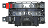Internal view of Lynx Class-T Power In showing tinned copper busbars and M10 studs