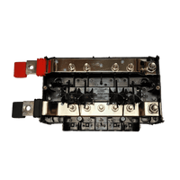 Internal top-down view of Victron Lynx Power In showing tinned copper busbars and M10 studs