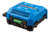 Side perspective of blue Victron Lynx Smart BMS 500 showing enclosure ventilation and design