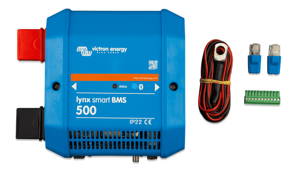 Victron Lynx Smart BMS 500 kit with included multi-connector, RJ10 cable and terminal plugs