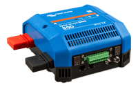 Perspective view of Victron Lynx Smart BMS showing bottom connectivity ports for system integration