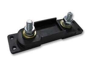 Victron M10 ANL fuse holder with black insulated base and two stainless steel terminal studs