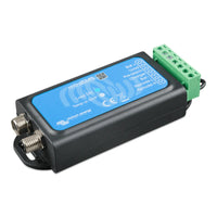 Side perspective of black Victron miniBMS battery management system