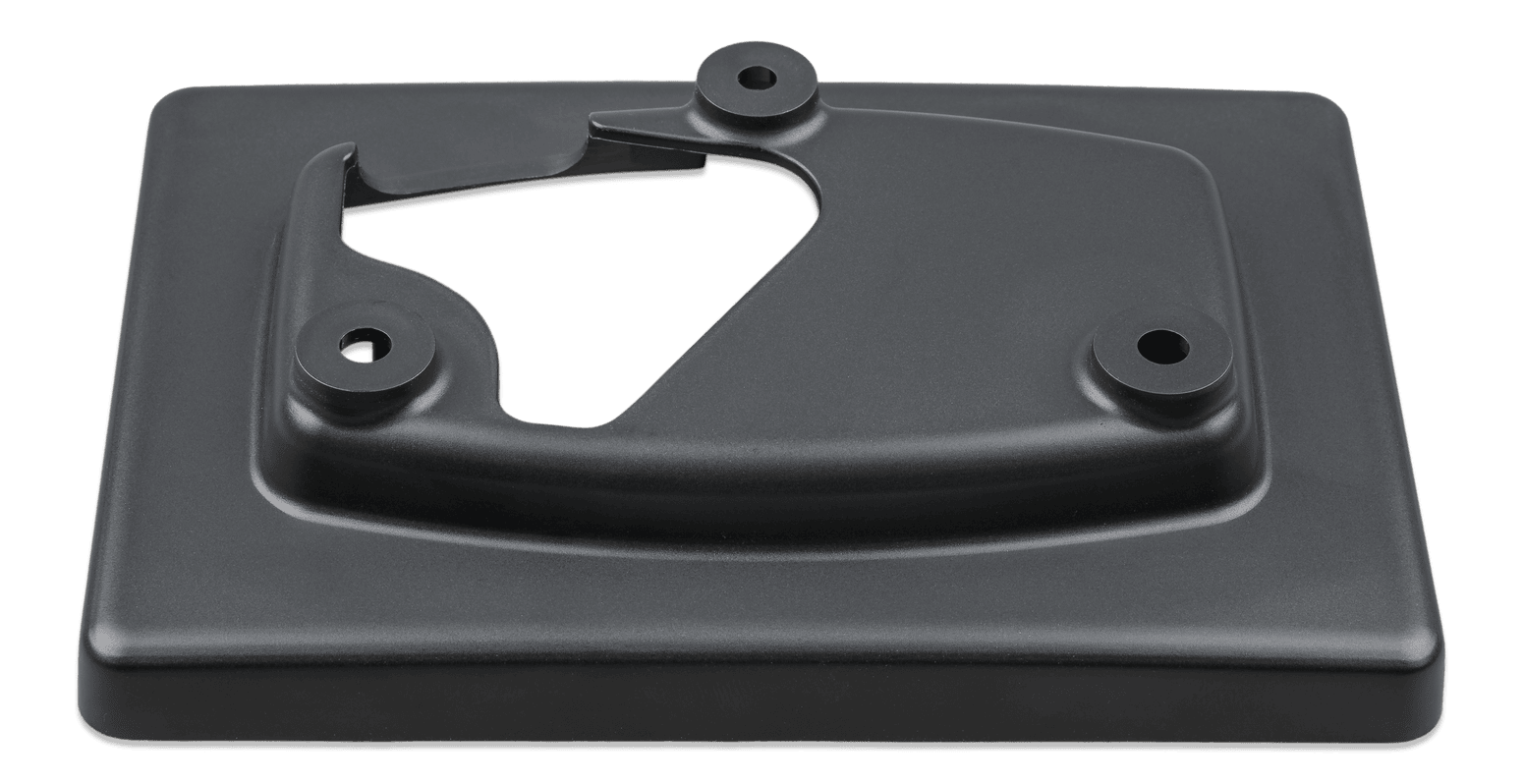 Perspective view of the GX Touch 70 wall mount bracket from above