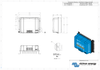 Engineering dimensional drawing of the Victron SmartSolar MPPT 100/30 housing