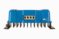Front view of BlueSolar MPPT 100/50 showing large power terminals and integrated cooling fins