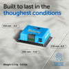 Dimensional drawing of the MPPT 250/100 showing width, height, depth and weight