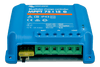 Side perspective view of the blue Victron BlueSolar 15A MPPT charge controller