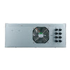 Rear panel of Victron Multi HS19 showing central cooling fan and solar PV connection terminals