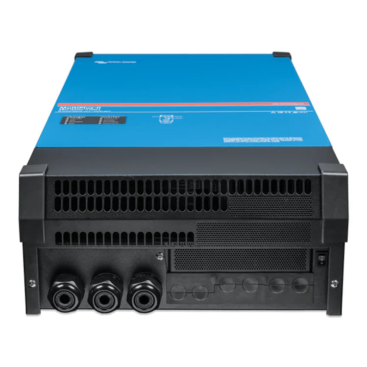 Bottom external view showing cable entry glands and main power switch