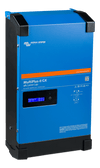 Left perspective view of the Victron MultiPlus-II GX 48V inverter charger showing the steel housing