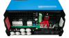 Internal view of AC and DC connection terminals and communication ports