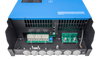 Internal connection panel of Victron MultiPlus-II showing AC terminals and DC battery bolts