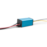Detail view of cable entry points with rubber seals for IP67 waterproof protection