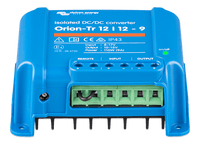 Front angled perspective of Victron Orion-Tr showing interface layout