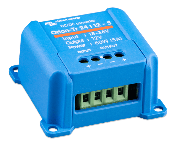 Isometric view of Victron Orion-Tr 24/12-5 DC-DC converter