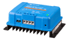 Side perspective view of the blue isolated DC-DC converter on its heatsink base