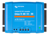 Front view of blue Orion-Tr 48/12-20 isolated DC-DC converter with terminal labels