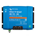 Front view of Victron Orion-Tr Smart 48/12-20 isolated DC-DC charger showing terminal block and status LEDs