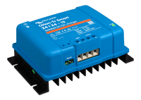 Right perspective view of Victron Orion-Tr Smart DC-DC charger with visible mounting flanges and heatsink
