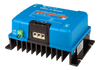 Angled view of Victron DC-DC charger showing cooling fins and screw terminal block