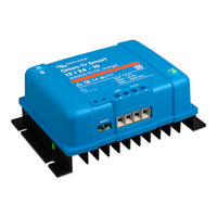 Side perspective of Orion-Tr Smart charger highlighting black aluminium heat sink fins