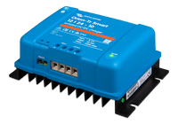 Perspective view of Victron 12/24-10 charger showing terminal block and remote port