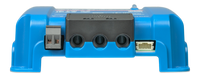 Bottom view of Victron Orion XS highlighting terminal access and communication ports