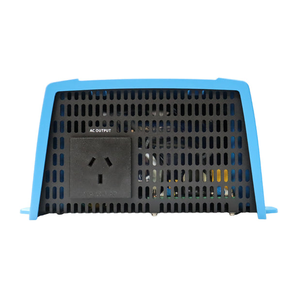 Victron Phoenix 12V 500VA inverter showing the AU NZ 230V AC socket and ventilated front panel