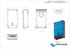 Dimensional drawing showing height, width and depth measurements for the 5000VA smart inverter