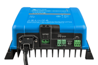 Bottom connection panel of the Victron Phoenix Smart charger with battery and communication terminals