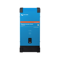 Front view of blue Victron Phoenix Smart Inverter 12/1600 with status LEDs