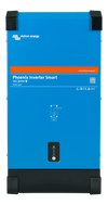 Front view of blue Victron Phoenix Smart Inverter 12/3000 with status indicators